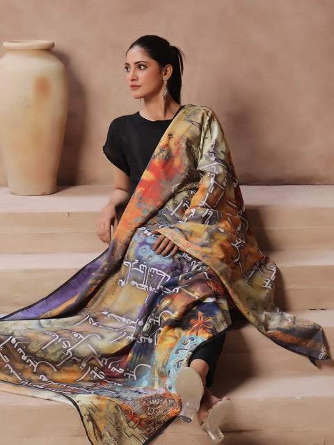 Rang Manzar Silk Dupatta