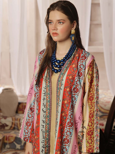 Phool Stripe Shrug (Light Multi)