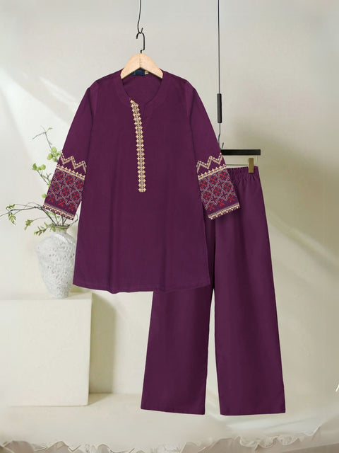 Embroidered Girls 2pc Suit VG136-A