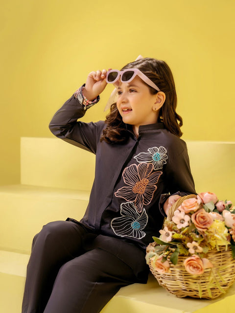 Embroidered Girls Co Ord Set VG135-A