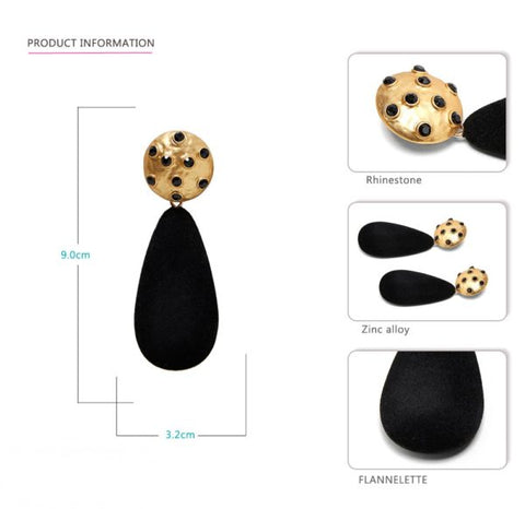 Flannelette Dangle Earrings