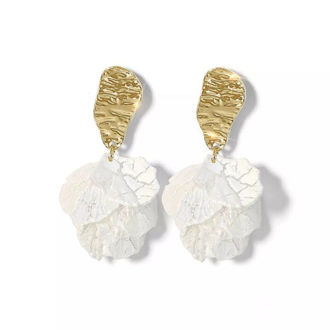 Cracked Shell Earrings