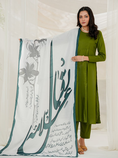 Nyra 2 Piece Green - Kalidaar Shirt Trouser