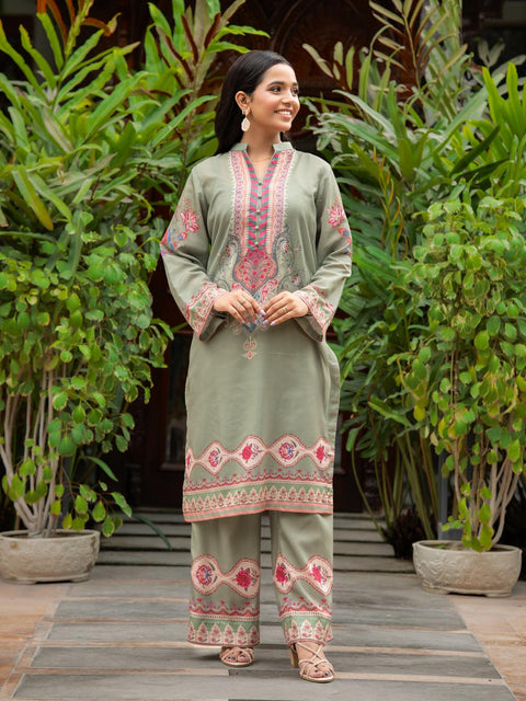 Mehtaab | 2 Piece | Printed | Green