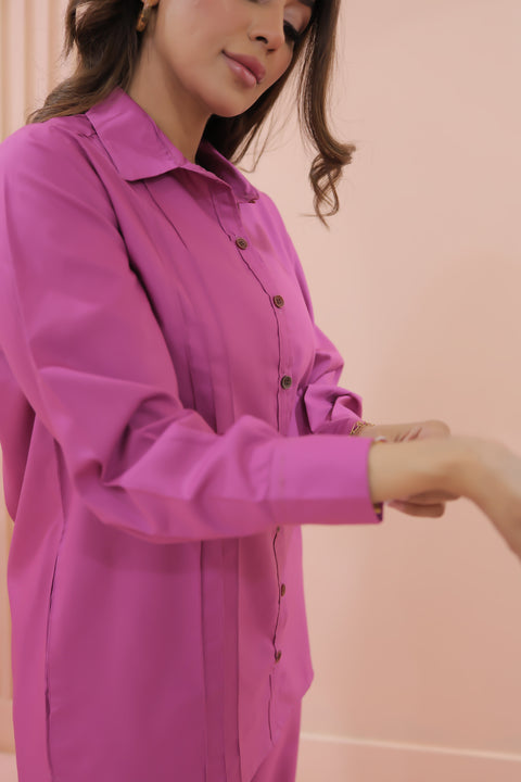 Veena Co-Ord Set (Fuchsia Pink)