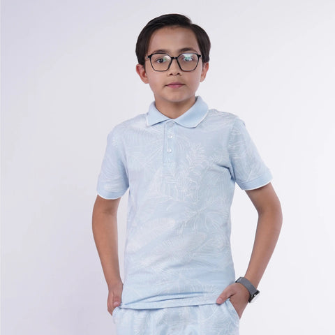 Allover Printed Polo