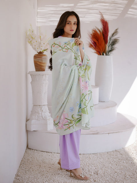 Aadat Odhni (Crysal Green)