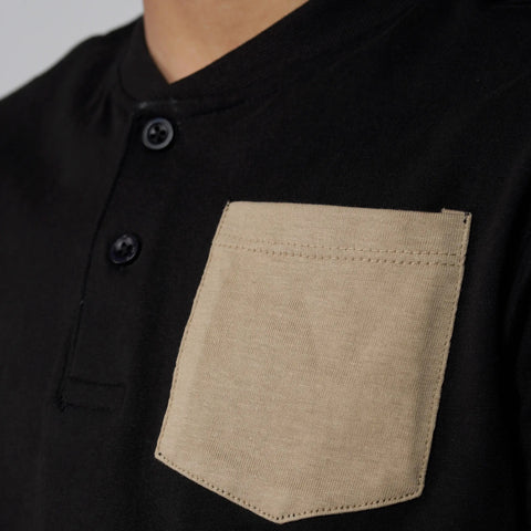 Black Paradise Henley