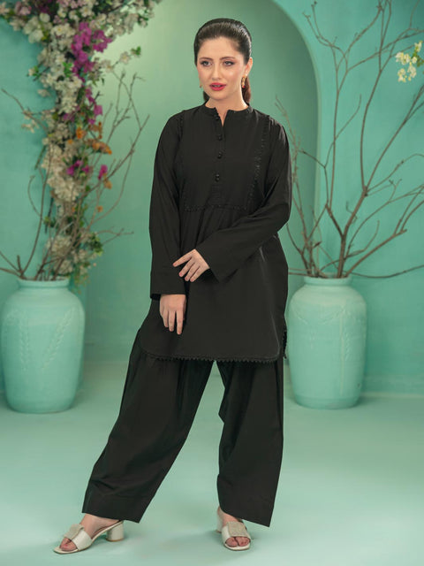 Farshi Co-Ord Set-Black