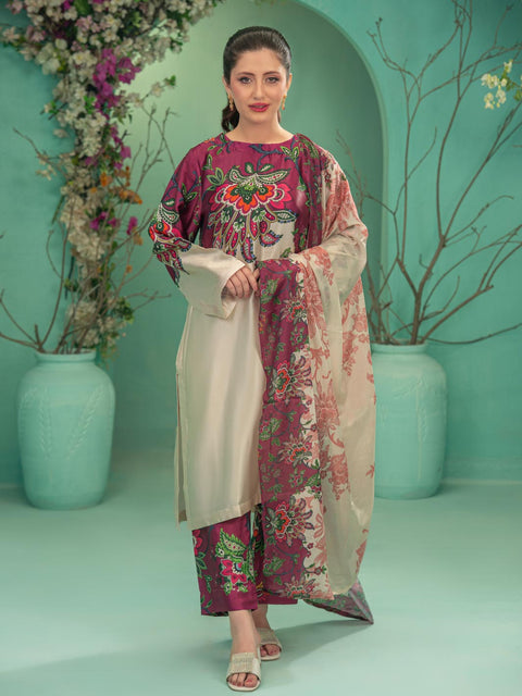 Jamyma | Stitched | 3 Piece | Printed Silk