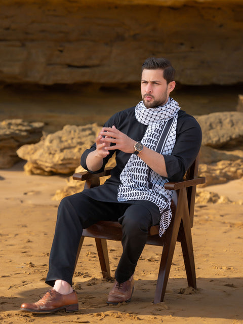 Palestine B&W Stole (Men)