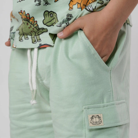 Green Cargo Shorts