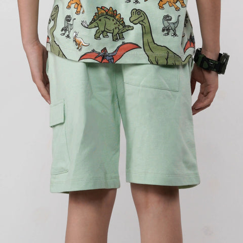 Green Cargo Shorts