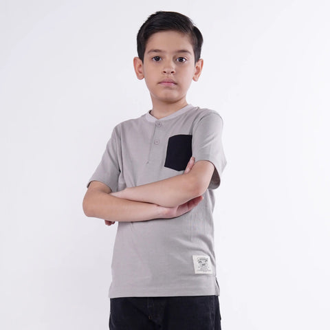 Grey Paradise Henley