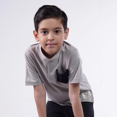 Grey Paradise Henley