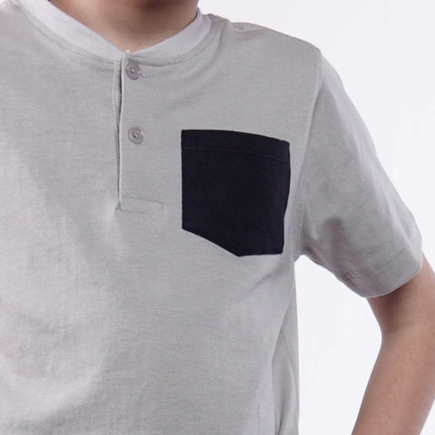 Grey Paradise Henley