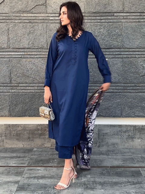 Wania Co-Ord Set (Electric Blue)