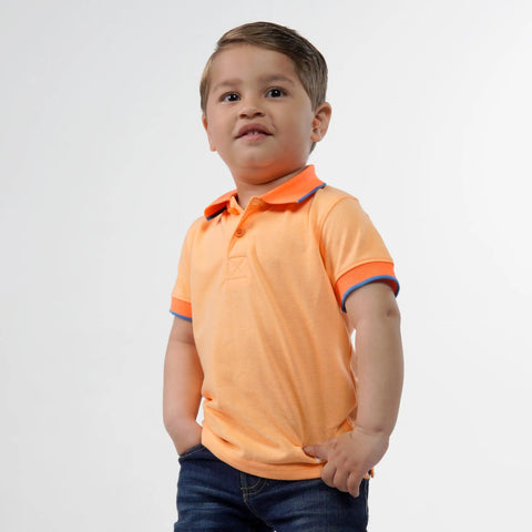 Junior Pumpkin Orange Polo