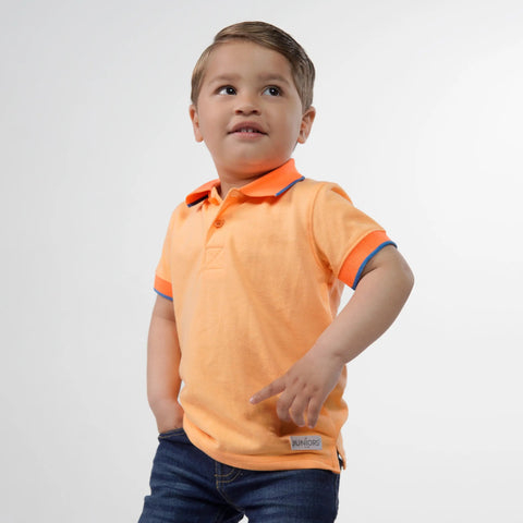 Junior Pumpkin Orange Polo