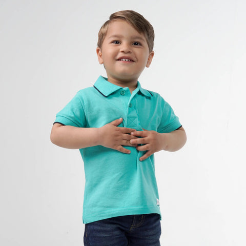 Junior Turquoise Polo