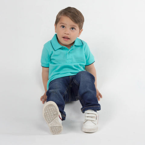 Junior Turquoise Polo