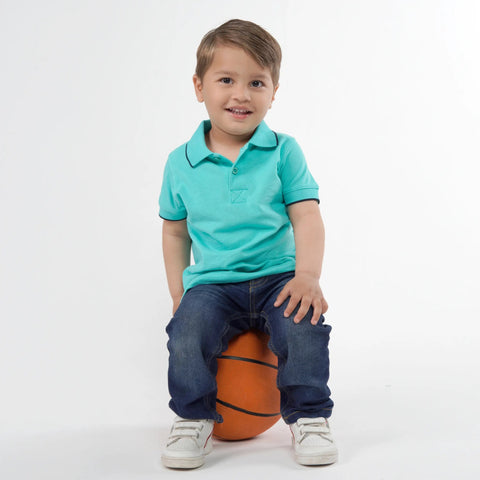 Junior Turquoise Polo