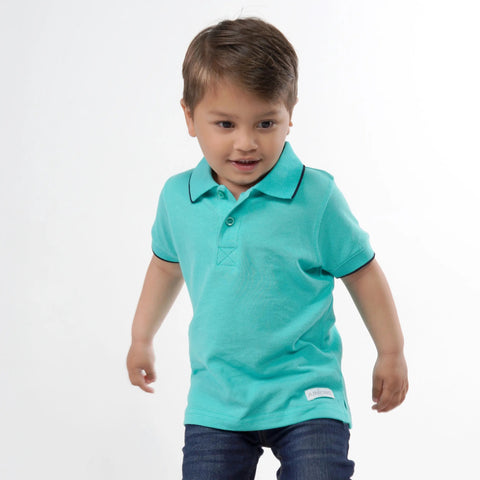Junior Turquoise Polo