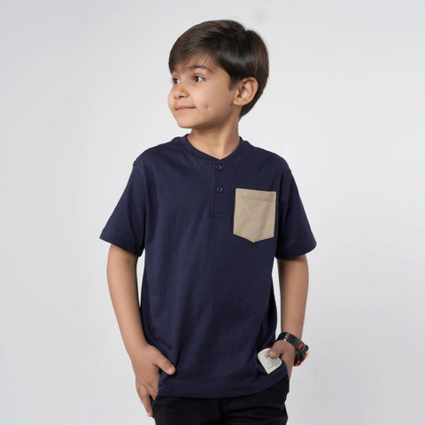 Navy Paradise Henley