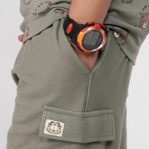 Olive Texture Cargo Shorts