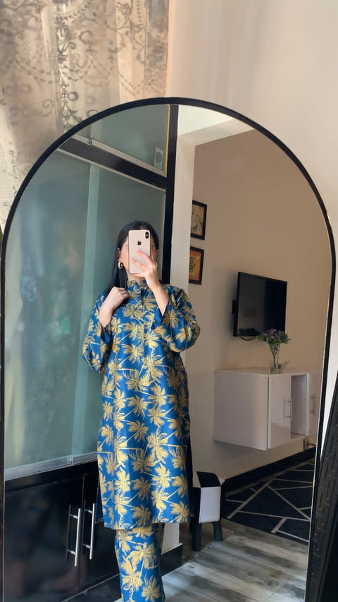 Palm Tree Stitched - 2 Piece