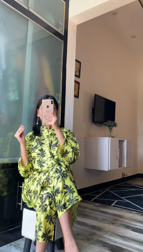 Palm Tree Stitched - 2 Piece