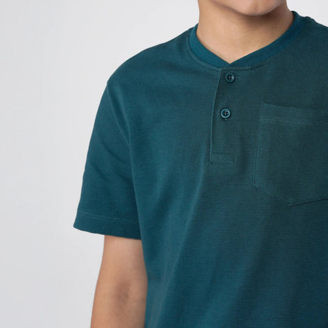 Teal Green Henley