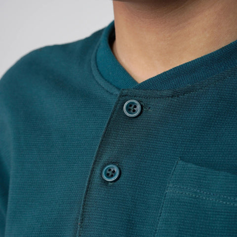 Teal Green Henley