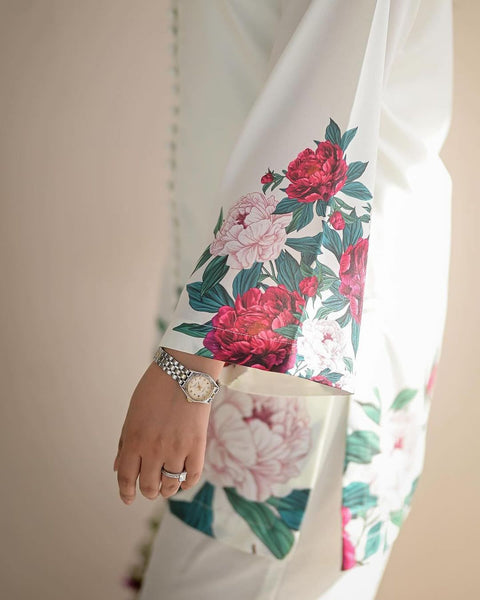 Floral Printed Silk - 2 Piece