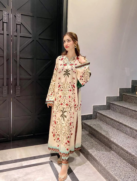 Nargis Long Length Digital 2 Piece