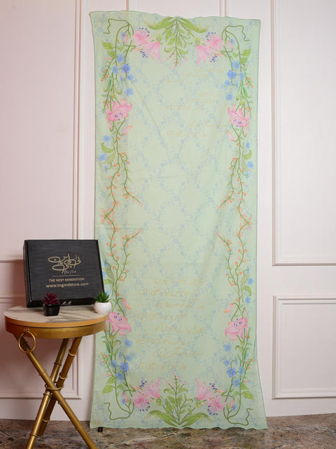 Aadat Stole (Crystal Green)