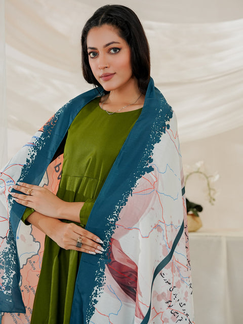 Arz e Pakistan Odhni (White)